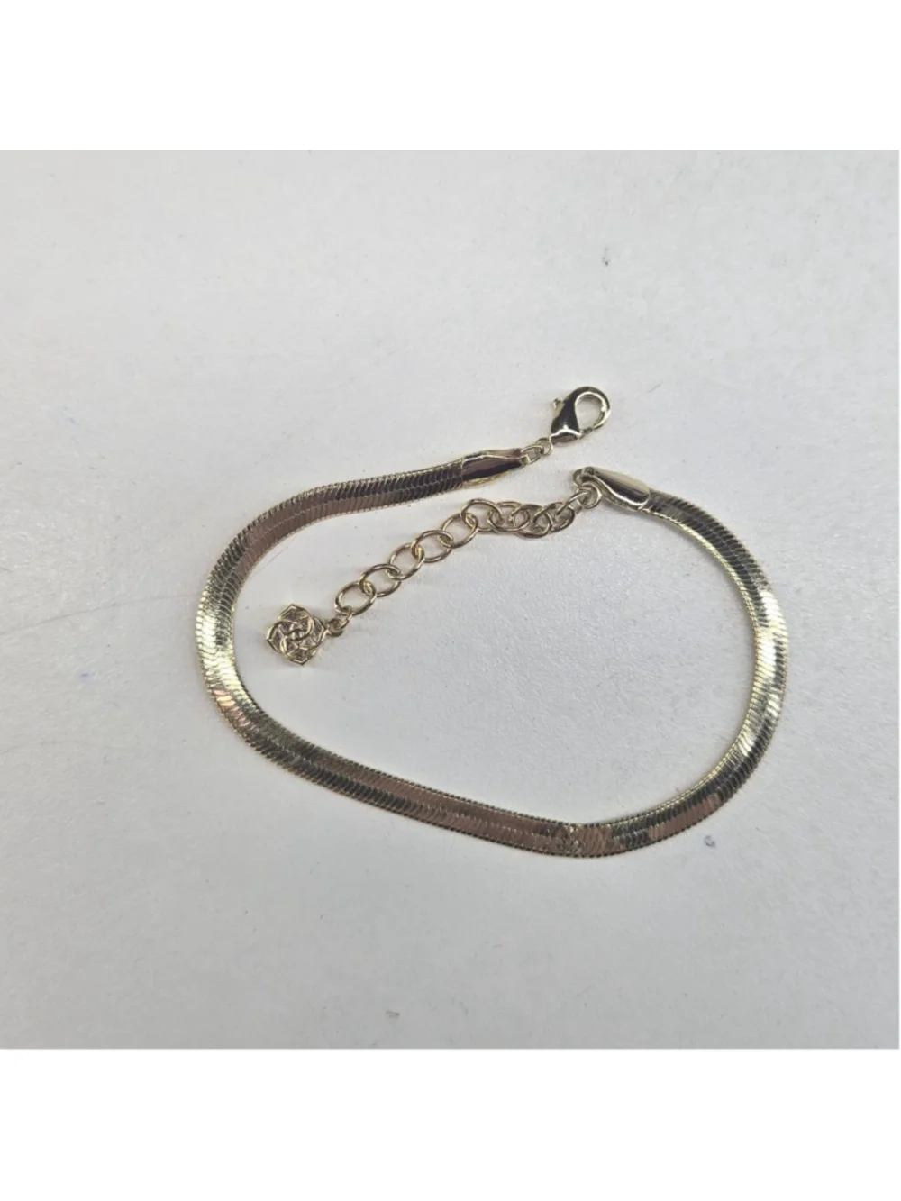 Kendra Scott 14k Gold Plated Herringbone Bracelet Simple Elegant Minimalist